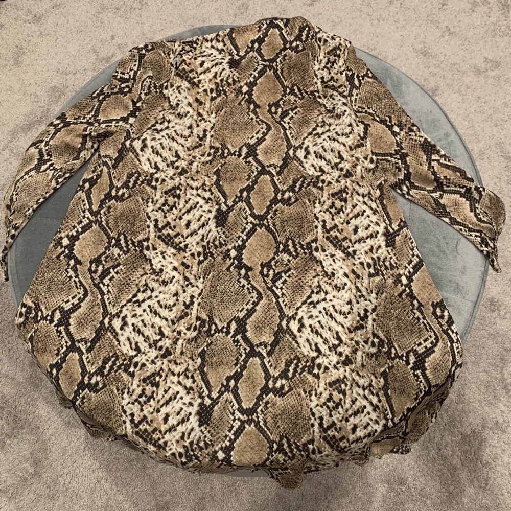 Snake Skin Button Down Dress - Picture 5 of 5
